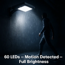 Solar Wall Light Outdoor PIR Motion Sensor by LJGDeals
