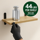 Floating Wall Shelves with Brackets - 6 Sets for Living Room by LJGDeals