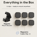 Magnetic Cable Clips - Adhesive Wire Organizer for Home by LJGDeals