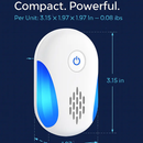 6 Packs Ultrasonic Pest Repellers Electric Plug-In Indoor Pest Control Mouse Repellent Chaser Deterrent Rodent Chaser with 2 Modes for Home Kitchen Of by LJGDeals