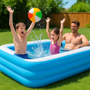 Inflatable Swimming Pool for Family: Large Kids & Adults by LJGDeals