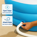 Inflatable Swimming Pool for Family: Large Kids & Adults by LJGDeals