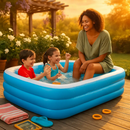 Inflatable Swimming Pool for Family: Large Kids & Adults by LJGDeals