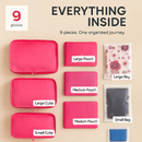 Storage Bags with Packing Cubes for Travel by LJGDeals