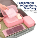 Storage Bags with Packing Cubes for Travel by LJGDeals