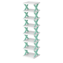 9Tier Narrow Entryway Shoe Rack Plastic Vertical Shoe Organizer Space Saving Free Standing Shoes Storage Shelf Closet Hallway by LJGDeals