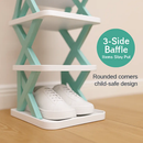 9Tier Narrow Entryway Shoe Rack Plastic Vertical Shoe Organizer Space Saving Free Standing Shoes Storage Shelf Closet Hallway by LJGDeals