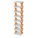 9Tier Narrow Entryway Shoe Rack Plastic Vertical Shoe Organizer Space Saving Free Standing Shoes Storage Shelf Closet Hallway by LJGDeals