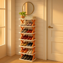 9Tier Narrow Entryway Shoe Rack Plastic Vertical Shoe Organizer Space Saving Free Standing Shoes Storage Shelf Closet Hallway by LJGDeals