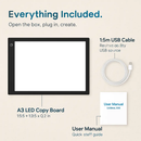 A3 Copy Board for Sketch with Adjustable Backlight by LJGDeals