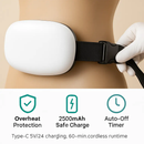 Abdominal Massager Anti Cellulite Remover Machine Electric Stomach Tummy Massager Automatic Bian Stone Kneading Massager with 5 Modes 3 Heat 3 Speeds by LJGDeals
