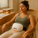 Abdominal Massager Anti Cellulite Remover Machine Electric Stomach Tummy Massager Automatic Bian Stone Kneading Massager with 5 Modes 3 Heat 3 Speeds by LJGDeals