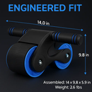 Abdominal Wheel with Kneel Pad and Phone Holder for Home Gym by LJGDeals