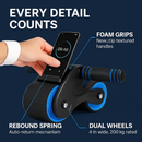 Abdominal Wheel with Kneel Pad and Phone Holder for Home Gym by LJGDeals