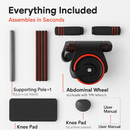 Abdominal Wheel with Kneel Pad and Phone Holder for Home Gym by LJGDeals