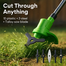 Cordless Grass Trimmer with Saw & Multi-Blade Kit by LJGDeals