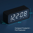 Mirror Digital Alarm Clock with Wireless Speaker FM Radio by LJGDeals