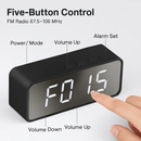 Mirror Digital Alarm Clock with Wireless Speaker FM Radio by LJGDeals
