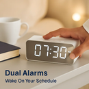 Mirror Digital Alarm Clock with Wireless Speaker FM Radio by LJGDeals