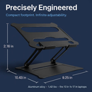 Laptop Stand Aluminum Angle Adjustable Ergonomic Holder by LJGDeals