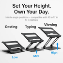 Laptop Stand Aluminum Angle Adjustable Ergonomic Holder by LJGDeals