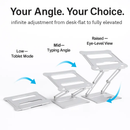 Laptop Stand Aluminum Angle Adjustable Ergonomic Holder by LJGDeals