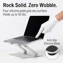 Laptop Stand Aluminum Angle Adjustable Ergonomic Holder by LJGDeals