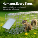 31x12x11” Folding Live Animal Trap Cage With Waterproof Cover And Gloves Humane Easy To Catch And Release Trap For Stray Cats Raccoons Squirrel Skunk by LJGDeals