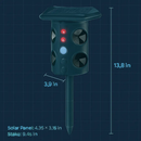 Solar Ultrasonic Animal Repeller with PIR Motion Sensor by LJGDeals