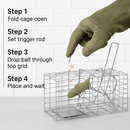 Foldable Rat Trap Cage for Humane Live Rodent Catch by LJGDeals
