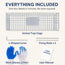 Humane Live Animal Trap Cage - Foldable, Heavy Duty by LJGDeals