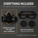 Respirator Mask with Dual Filtration for Dust by LJGDeals