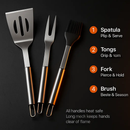Stainless Steel BBQ Grill Tool Kit Grilling Utensils by LJGDeals