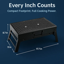 Portable BBQ Grill Foldable Charcoal for Camping by LJGDeals