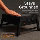 Portable BBQ Grill Foldable Charcoal for Camping by LJGDeals