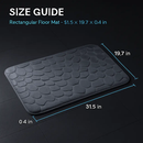 Pebble Pattern Bathroom Rugs Set with Non-Slip Backing by LJGDeals