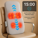 Full Back Massager With Rolling Kneading Nodes Soothing Heating 3D Deep Tissue Shiatsu Chair Massage Pad For Lumbar Upper Lower Back Gift For Women Me by LJGDeals