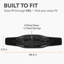 Back Support Brace with Breathable Mesh Lumbar Support by LJGDeals