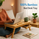 Bamboo Laptop Desk with Tilt Surface and Drawer by LJGDeals