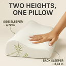 Bamboo Memory Foam Sleep Pillow Contoured Cervical Pillow by LJGDeals