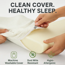 Bamboo Memory Foam Sleep Pillow Contoured Cervical Pillow by LJGDeals