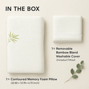 Bamboo Memory Foam Sleep Pillow Contoured Cervical Pillow by LJGDeals