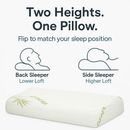 Bamboo Memory Foam Sleep Pillow Contoured Cervical Pillow by LJGDeals