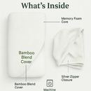 Bamboo Memory Foam Sleep Pillow Contoured Cervical Pillow by LJGDeals