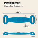 Silicone Back Scrubber Belt for Shower Scrubber - Blue by LJGDeals