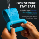 Silicone Back Scrubber Belt for Shower Scrubber - Blue by LJGDeals
