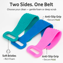 Silicone Back Scrubber Belt for Shower Scrubber - Blue by LJGDeals