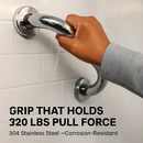 Bath Grab Bar Stainless Steel Safety Handle by LJGDeals