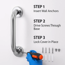 Bath Grab Bar Stainless Steel Safety Handle by LJGDeals