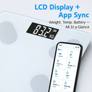Smart Digital Scale For Body Weight High Accuracy BMI Weight Scale Full Body Composition Analysis Sync with APP 4mm Tempered Glass 397LBS Capacity LCD by LJGDeals